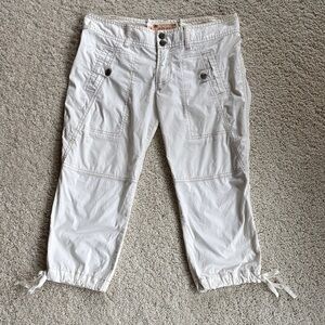 Vintage Hollister White Cargo Capris